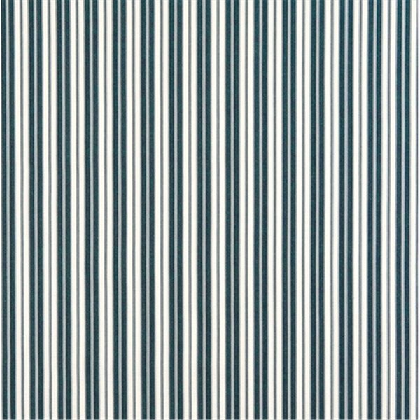 Finefabrics 54 in. Wide Navy, Ticking Striped Indoor and Outdoor Marine Scotchgard Upholstery Fabric FI59947